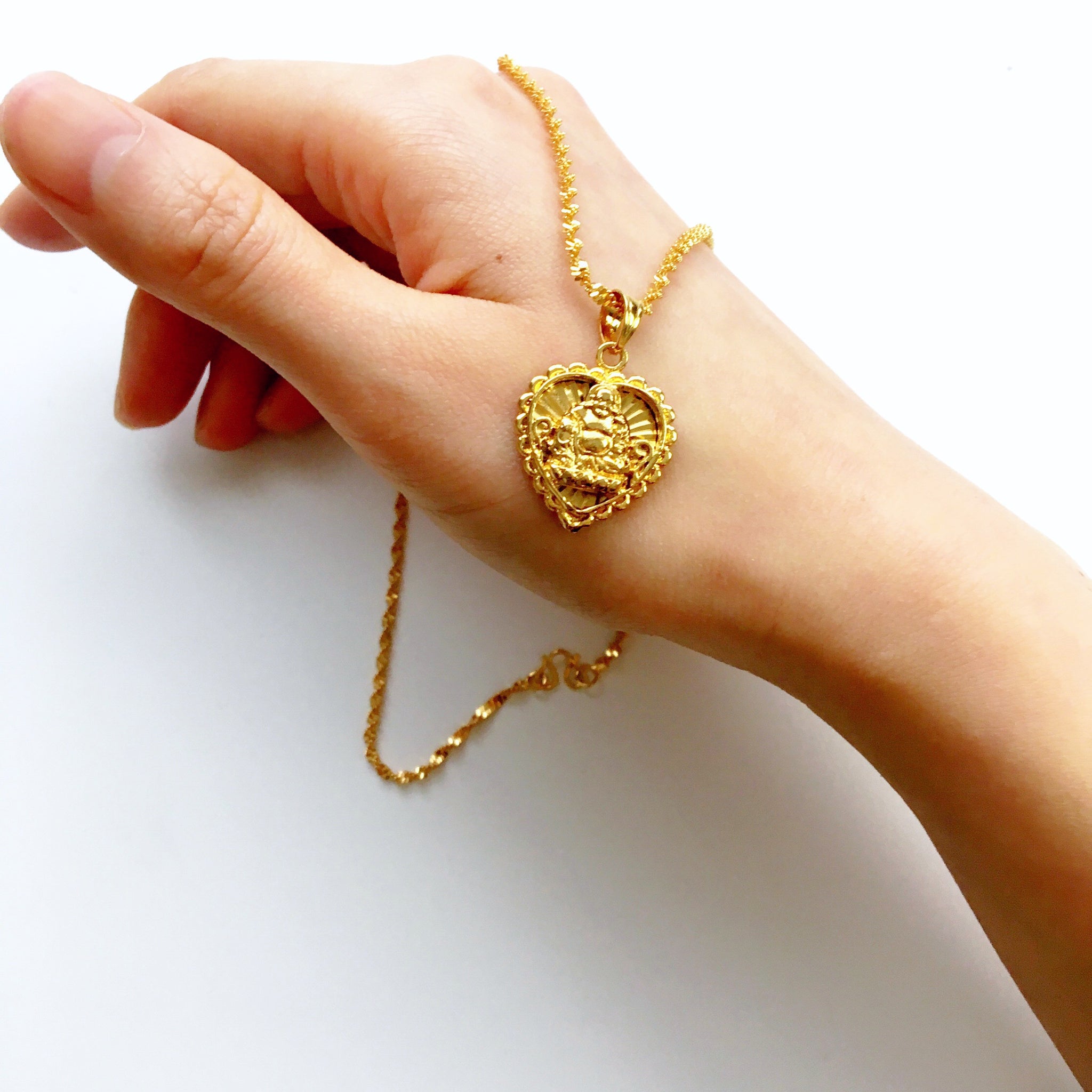 BUDDHA LOVE HEART NECKLACE