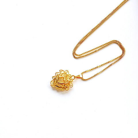 DOUBLE HEART PENDANT NECKLACE