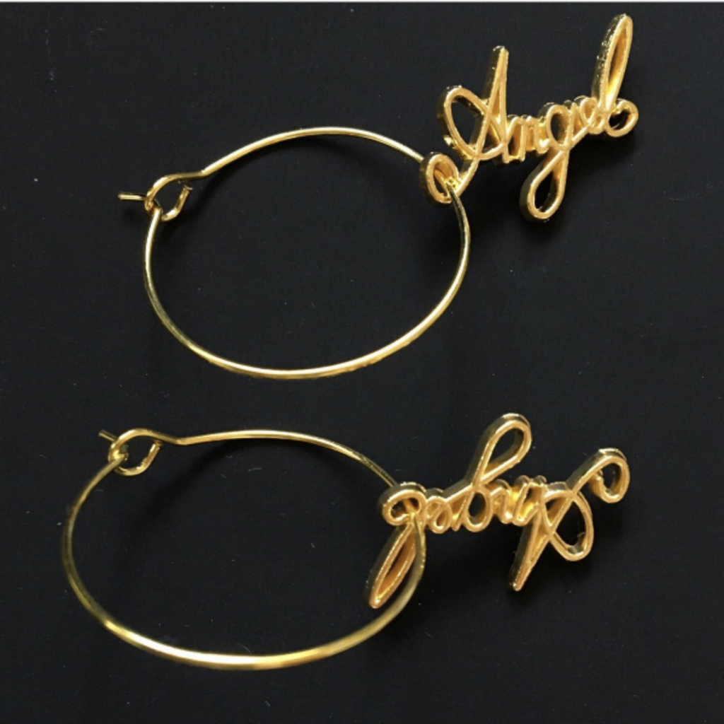 ANGEL HOOP EARRINGS