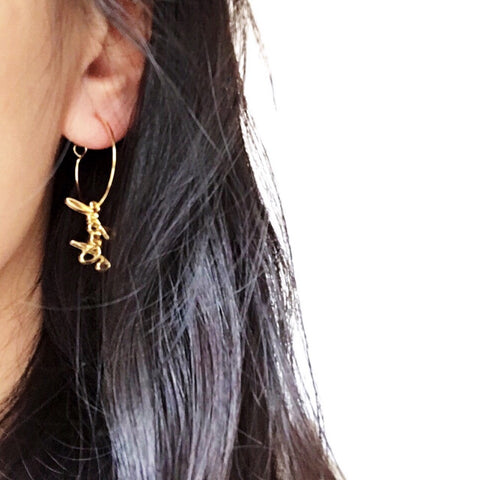 ANGEL HOOP EARRINGS