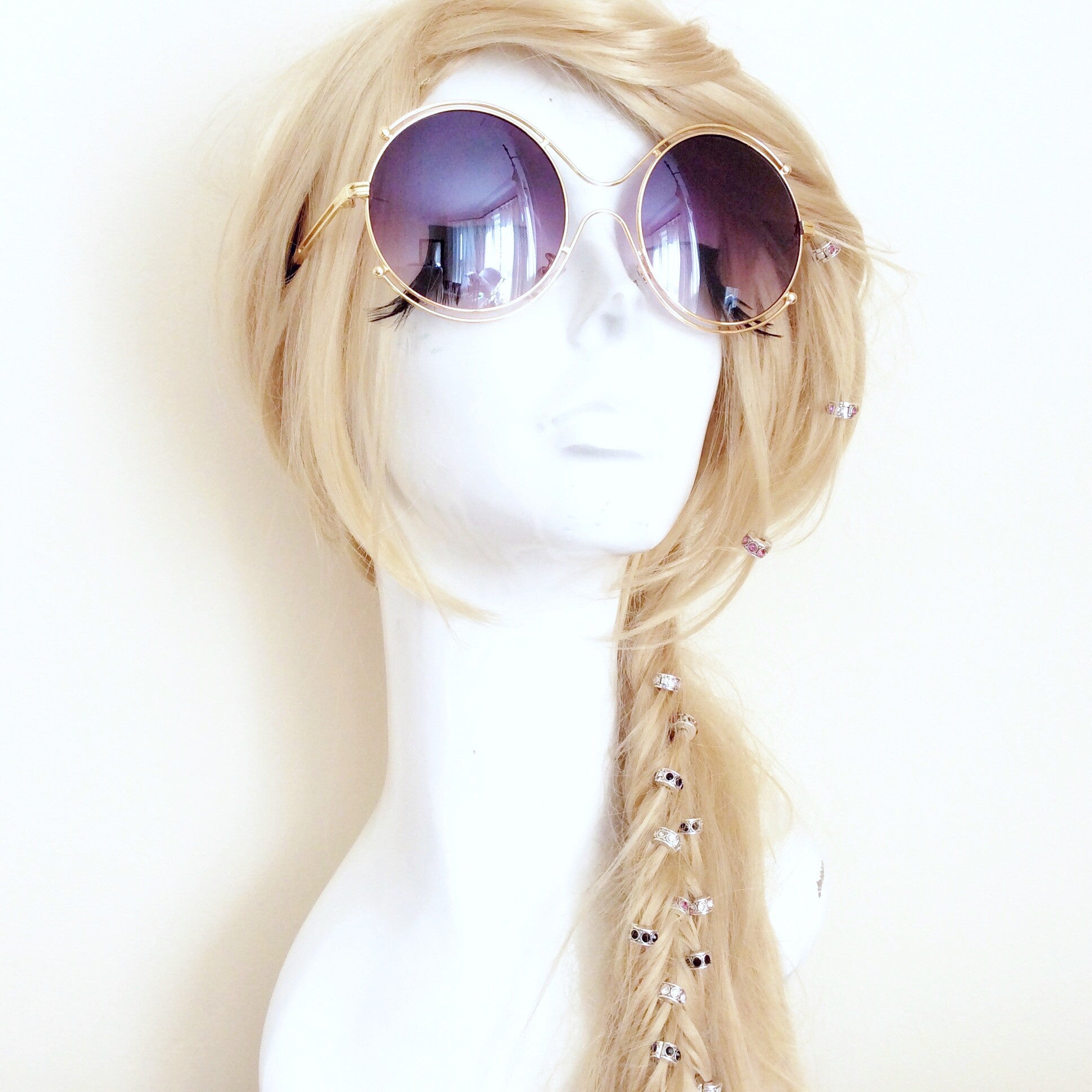 ROUND VINTAGE OVERSIZED SUNGLASSES