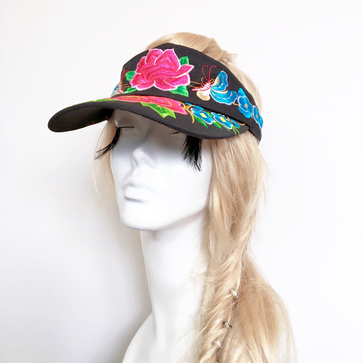 Floral Embroidery Cap Hat