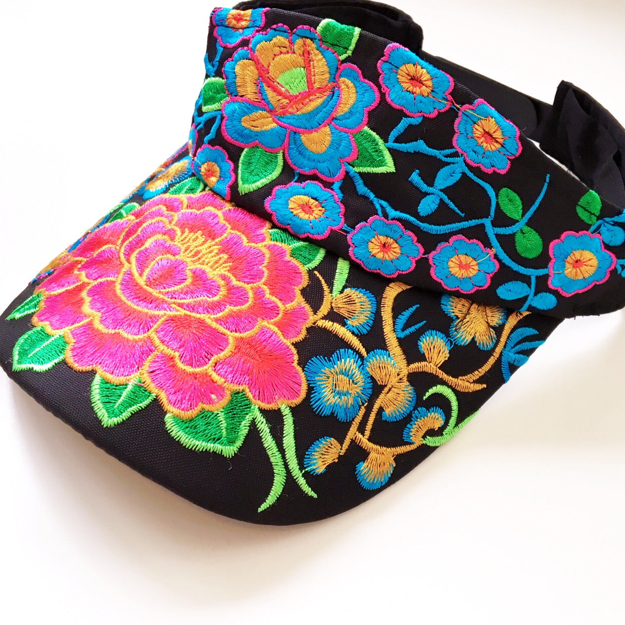 Floral Embroidery Cap Hat