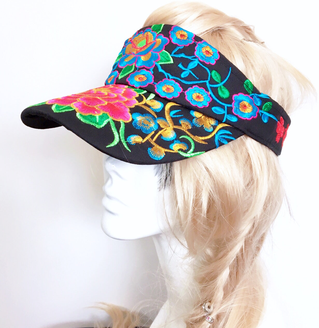 Floral Embroidery Cap Hat
