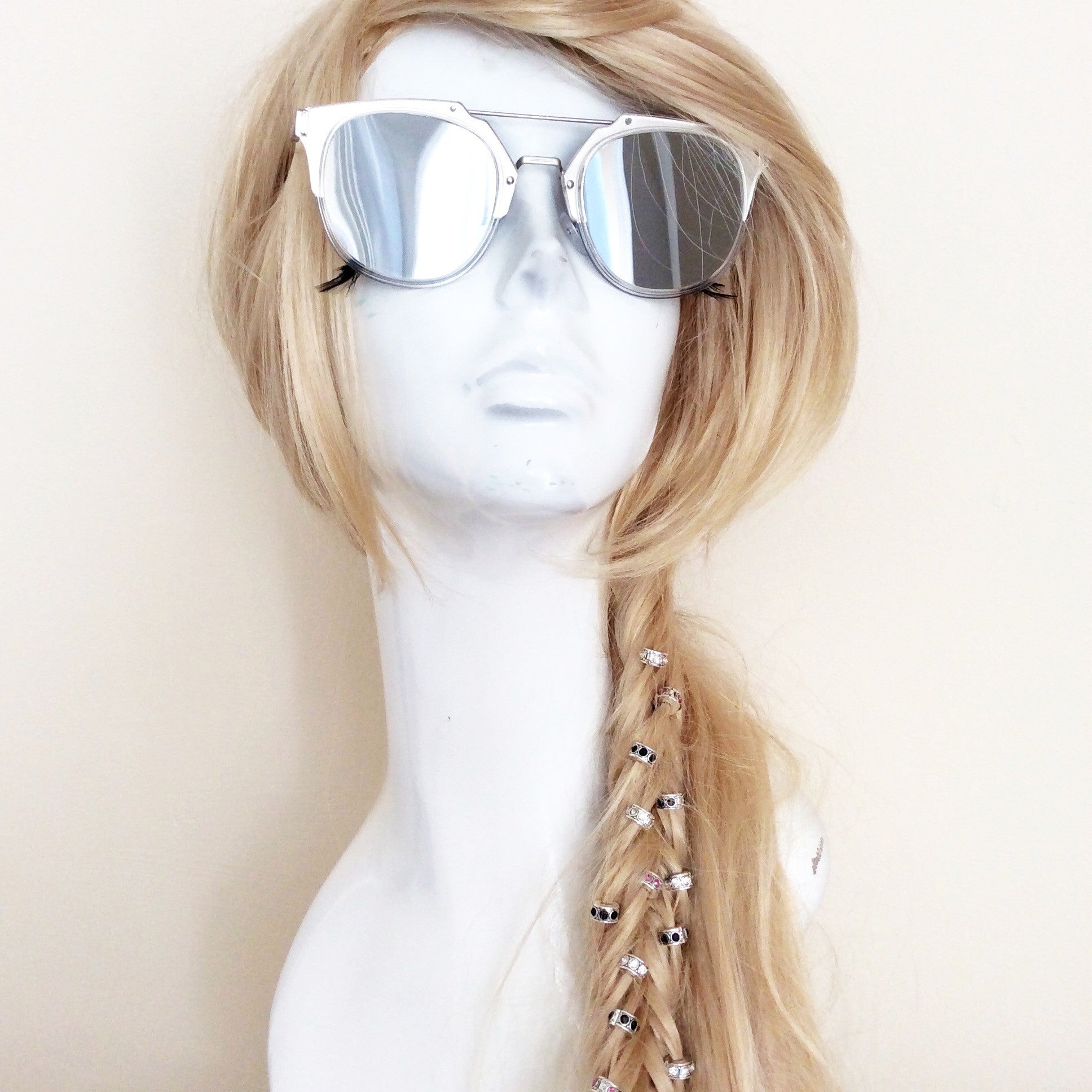 VINTAGE SILVER TOP MIRROR SUNGLASSES