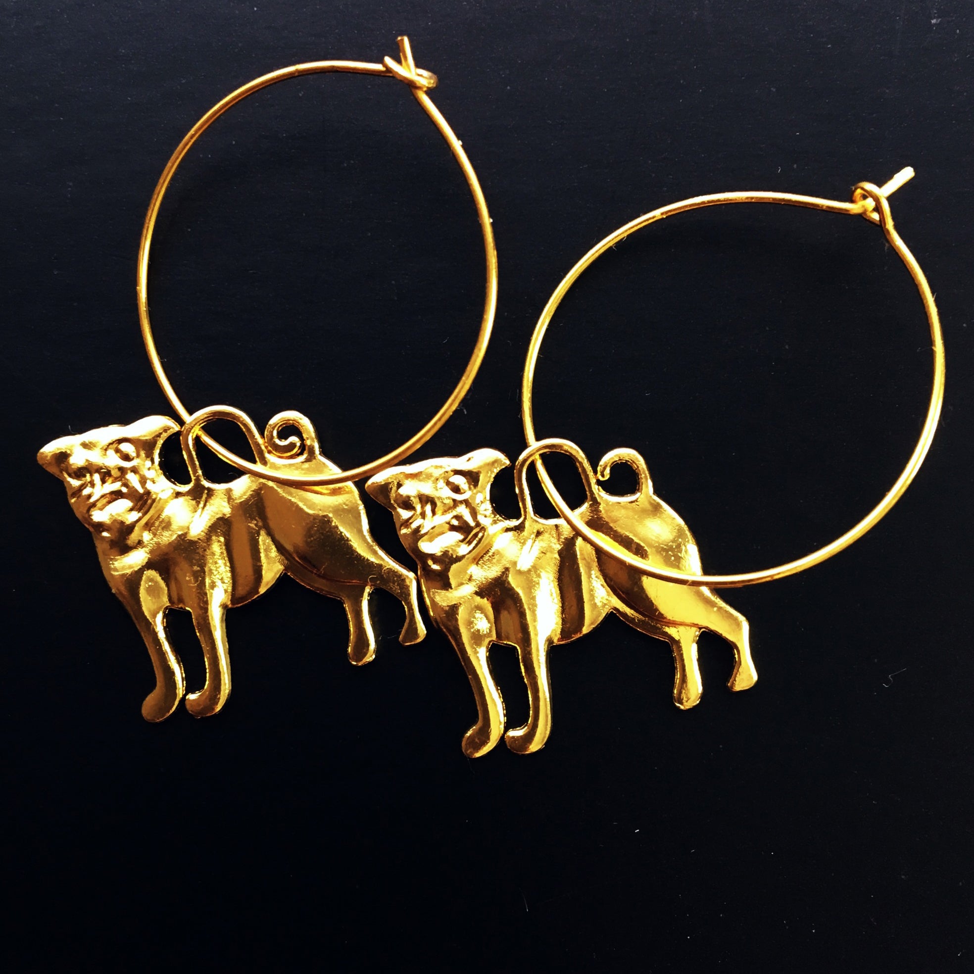 PUPPY HOOP EARRINGS