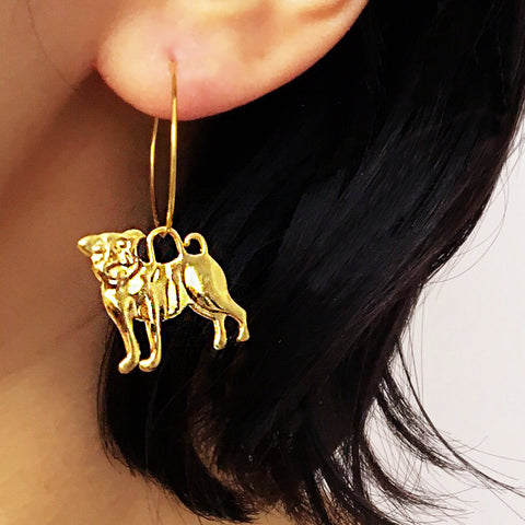 PUPPY HOOP EARRINGS