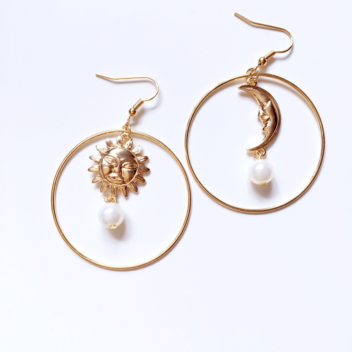 SUN MOON EARRINGS