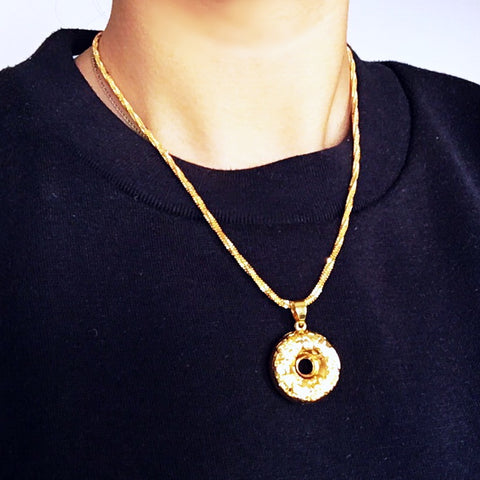 DRAGON DONUT PENDANT NECKLACE