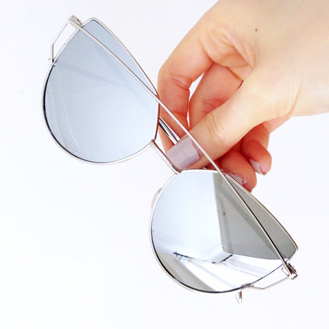 CAT EYE GRUNGE CUT OUT SUNGLASSES