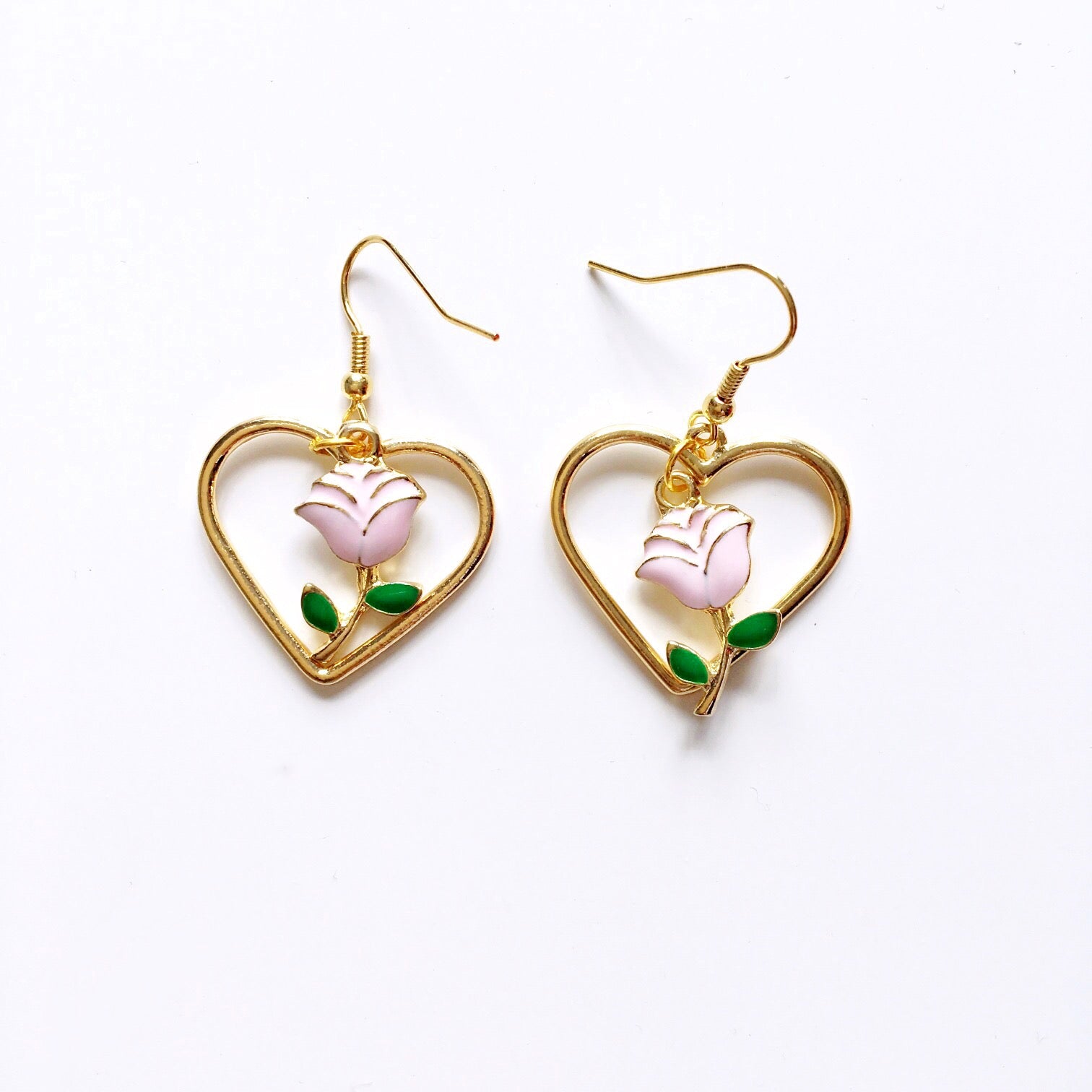 ROSE HEART EARRINGS