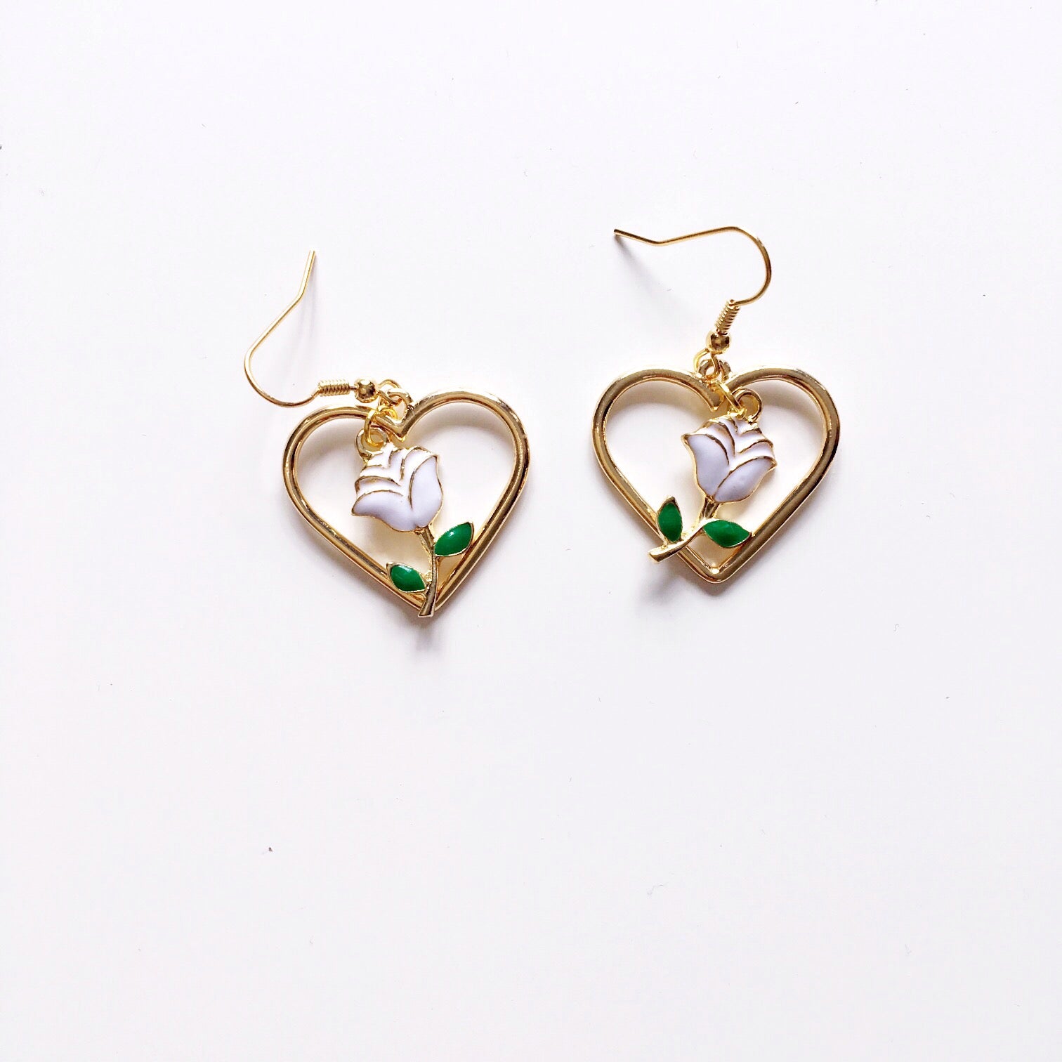 ROSE HEART EARRINGS