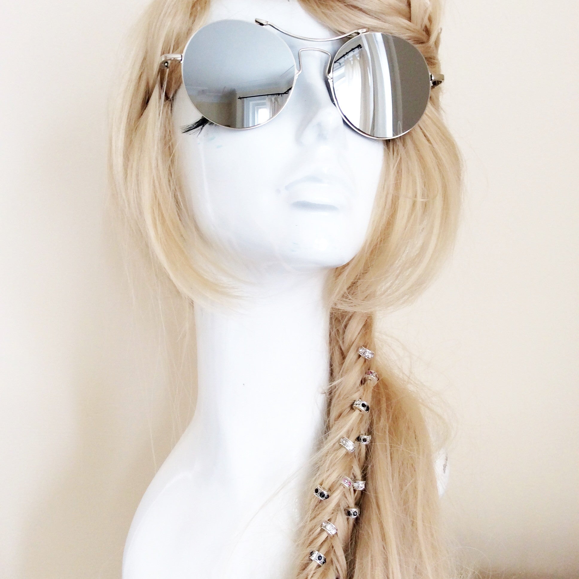RETRO MIRROR LENS AVIATOR SUNGLASSES