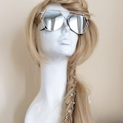 DIAMOND CUT MIRROR SUNGLASSES