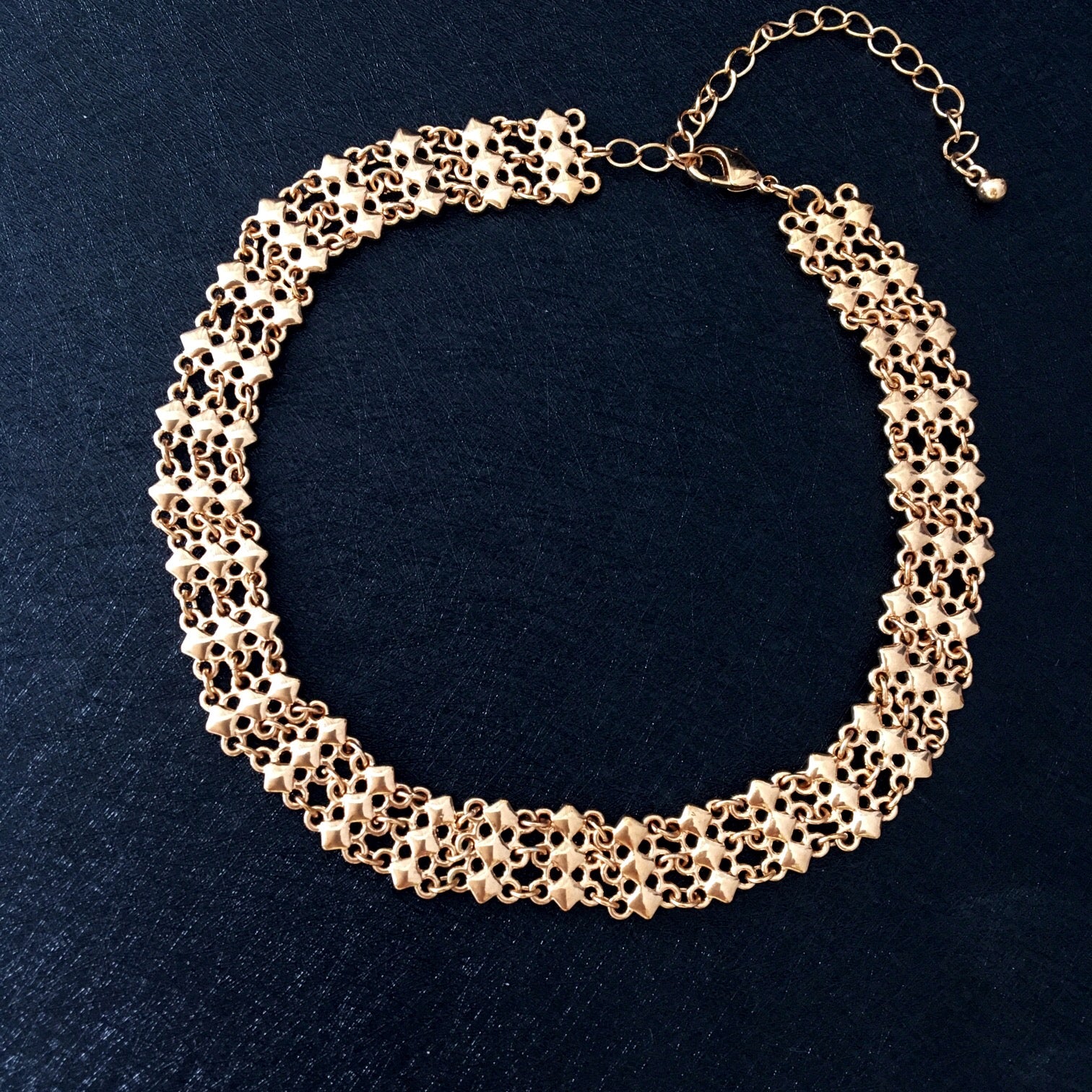 COPPER GOLD CHAIN CHOKER