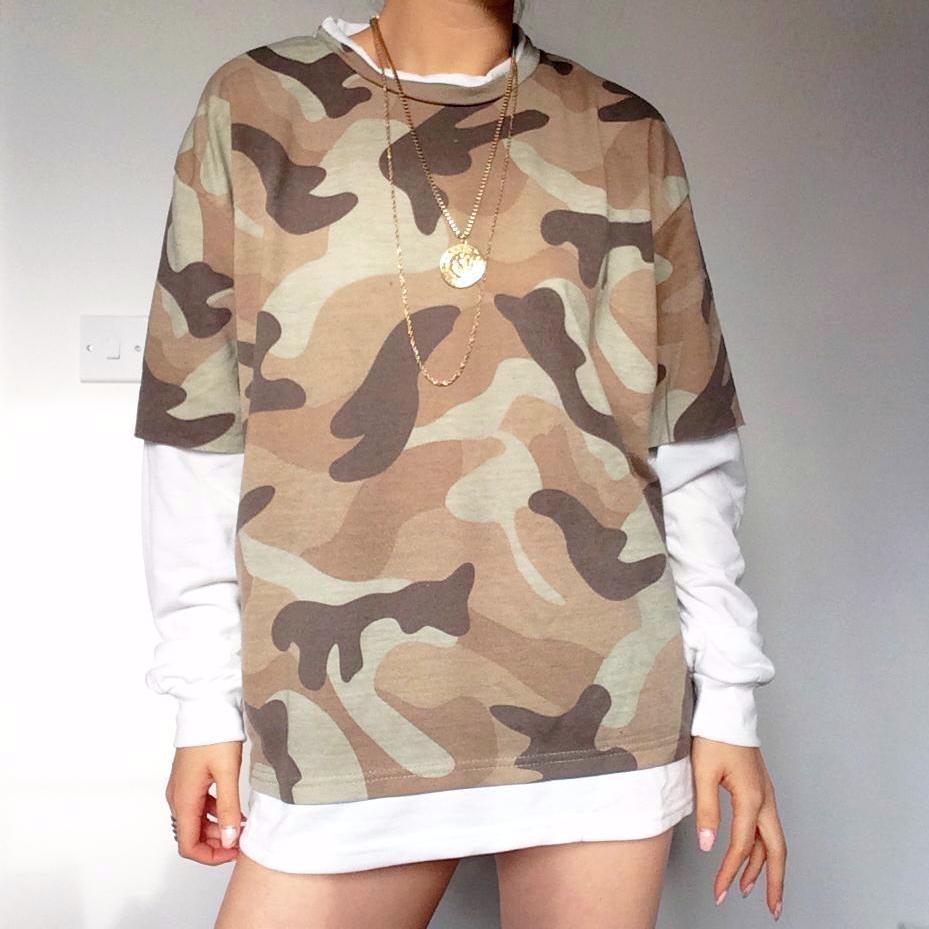 UNISEX CAMO LONG SLEEVES TOP