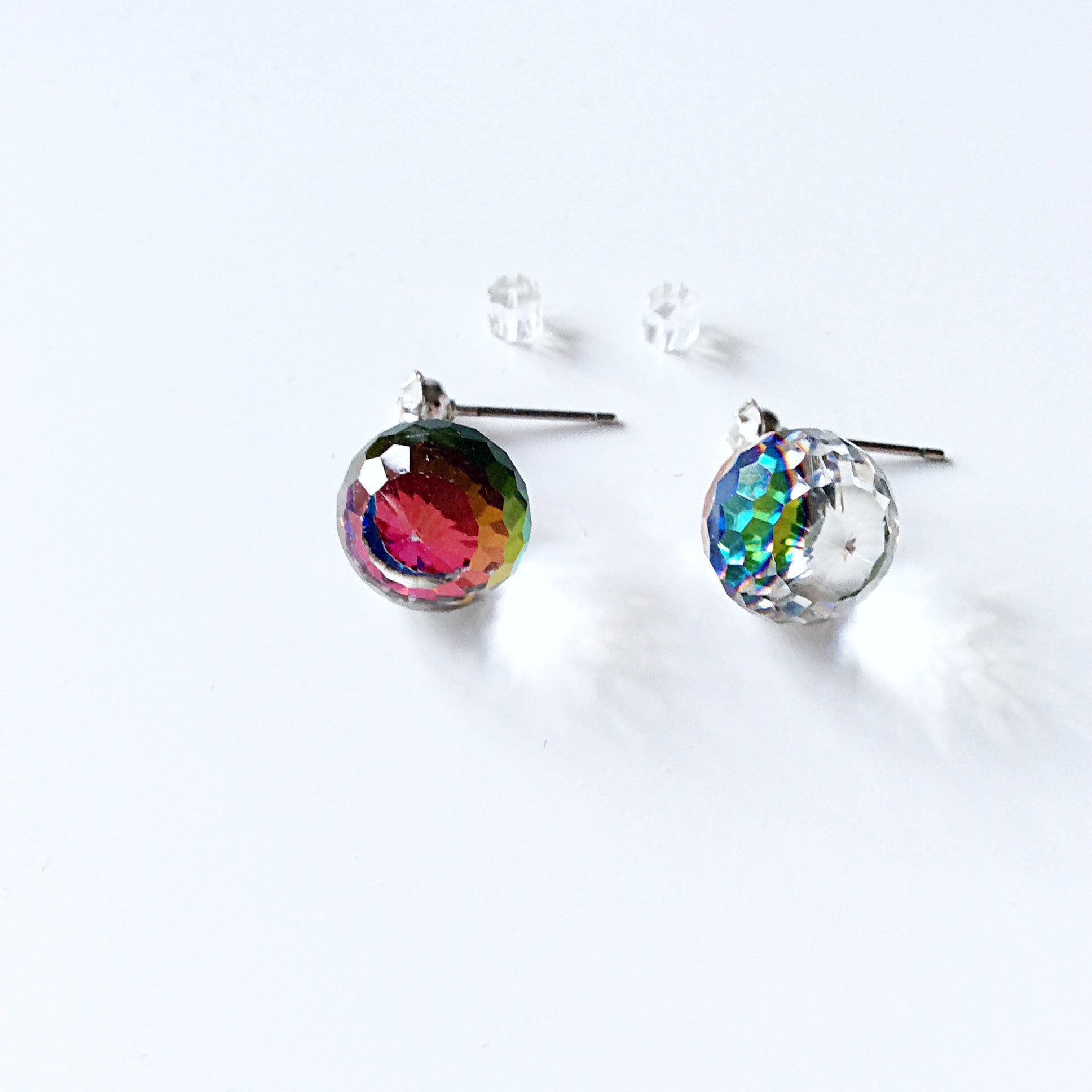 CUTE CRYSTAL BALL PENDANT EARRINGS