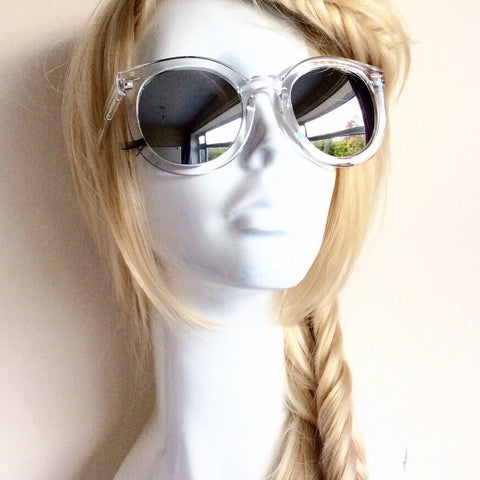 ROUND RETRO MIRROR LENS SUNGLASSES