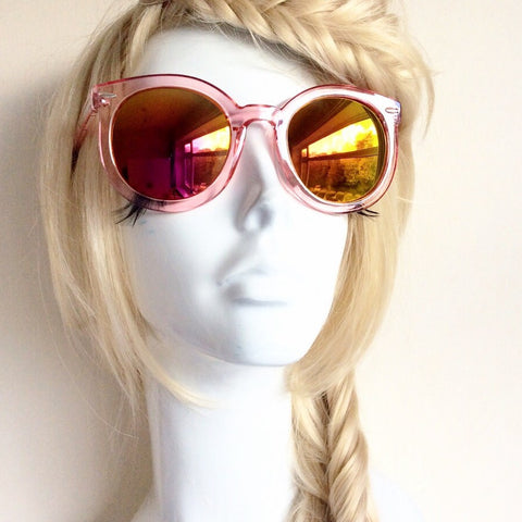 UNISEX RETRO REFLECTIVE LENS SUNGLASSES