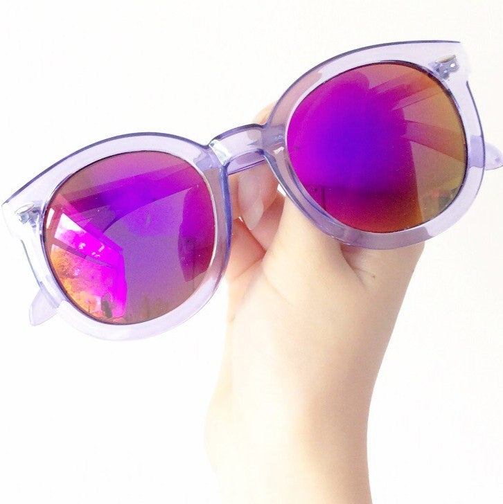 UNISEX RETRO REFLECTIVE LENS SUNGLASSES
