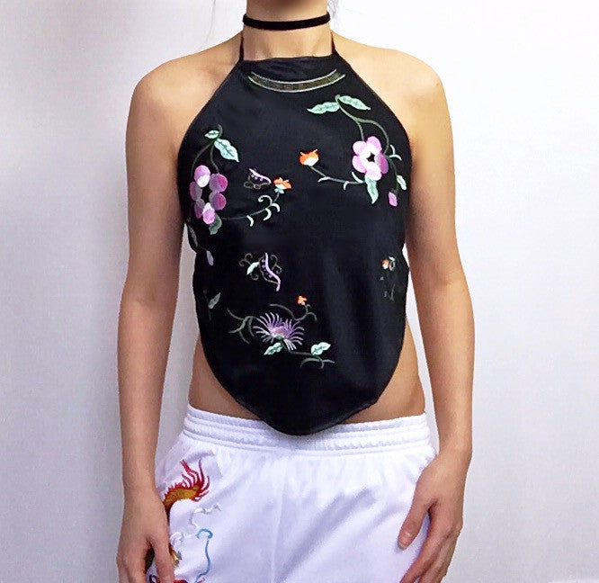 FLORAL SILKY TOP