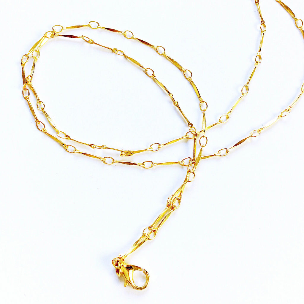DOUBLE LONG CHAIN CHOKER NECKLACE