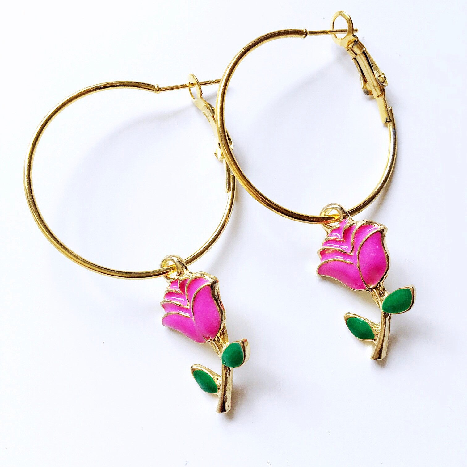 ROSE SMALL HOOP EARRINGS