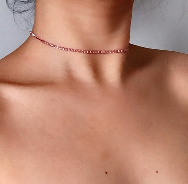 DIAMANTÉ CHOKER NECKLACE