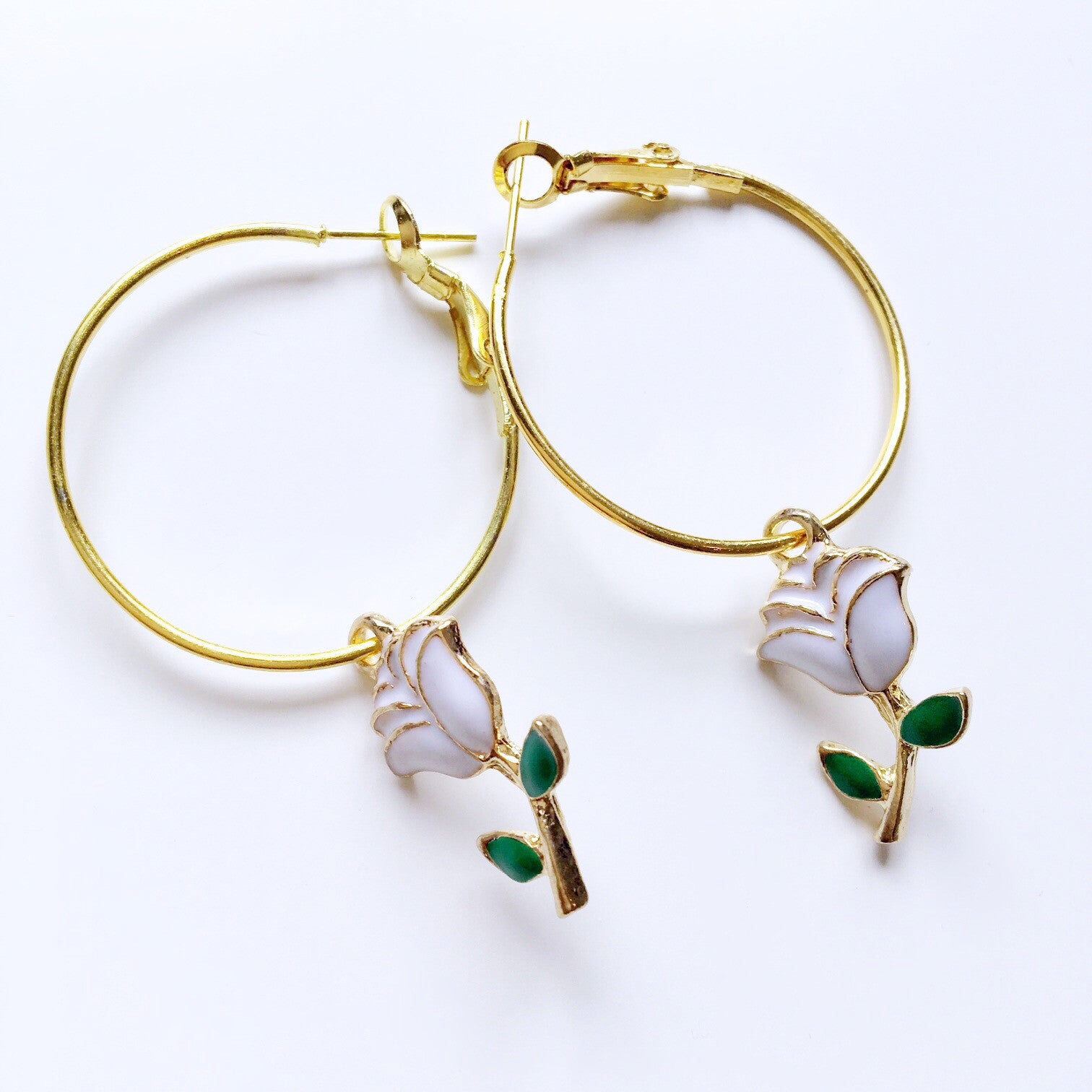 ROSE SMALL HOOP EARRINGS
