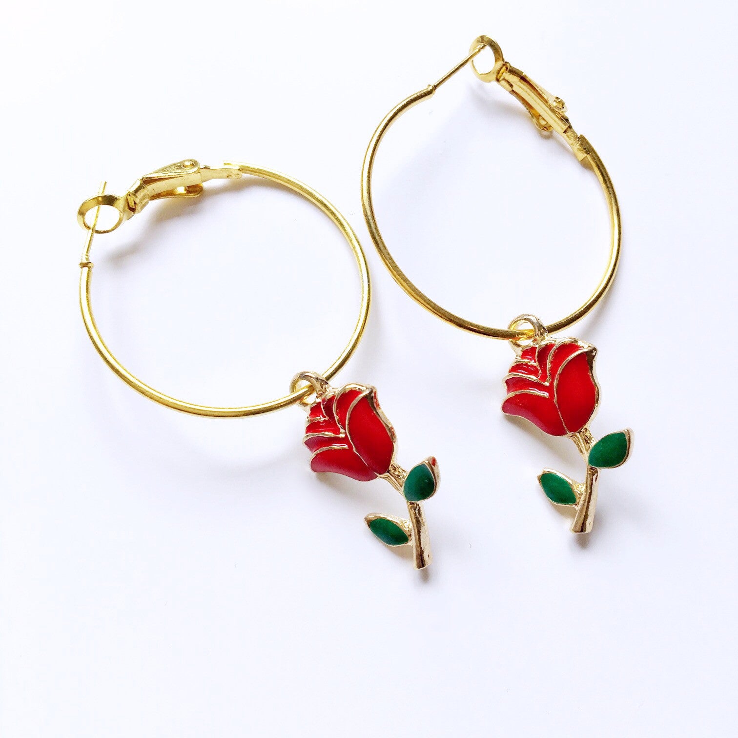 ROSE SMALL HOOP EARRINGS