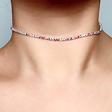 DIAMANTÉ CHOKER NECKLACE