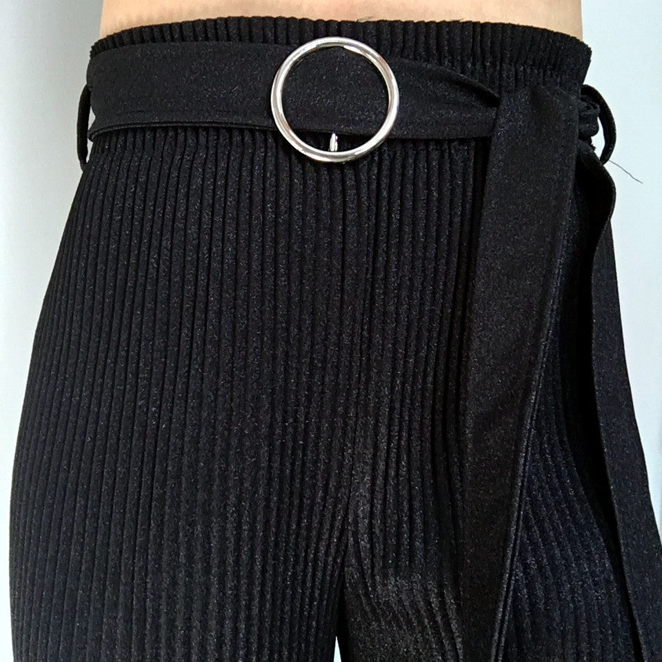 SHIMMER PLEATED TROUSERS