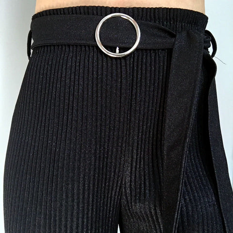 SHIMMER PLEATED TROUSERS