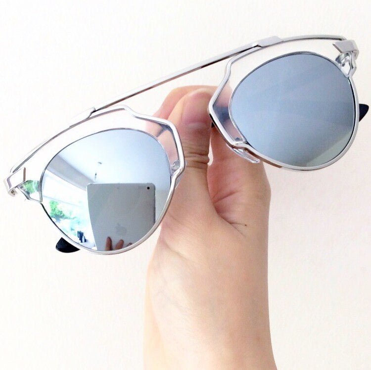 UNISEX CLEAR TOP AVIATOR SUNGLASSES