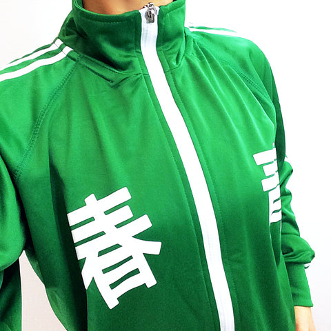 UNISEX OVERSIZED 90S GREEN LIGHT WEIGHT JACKET