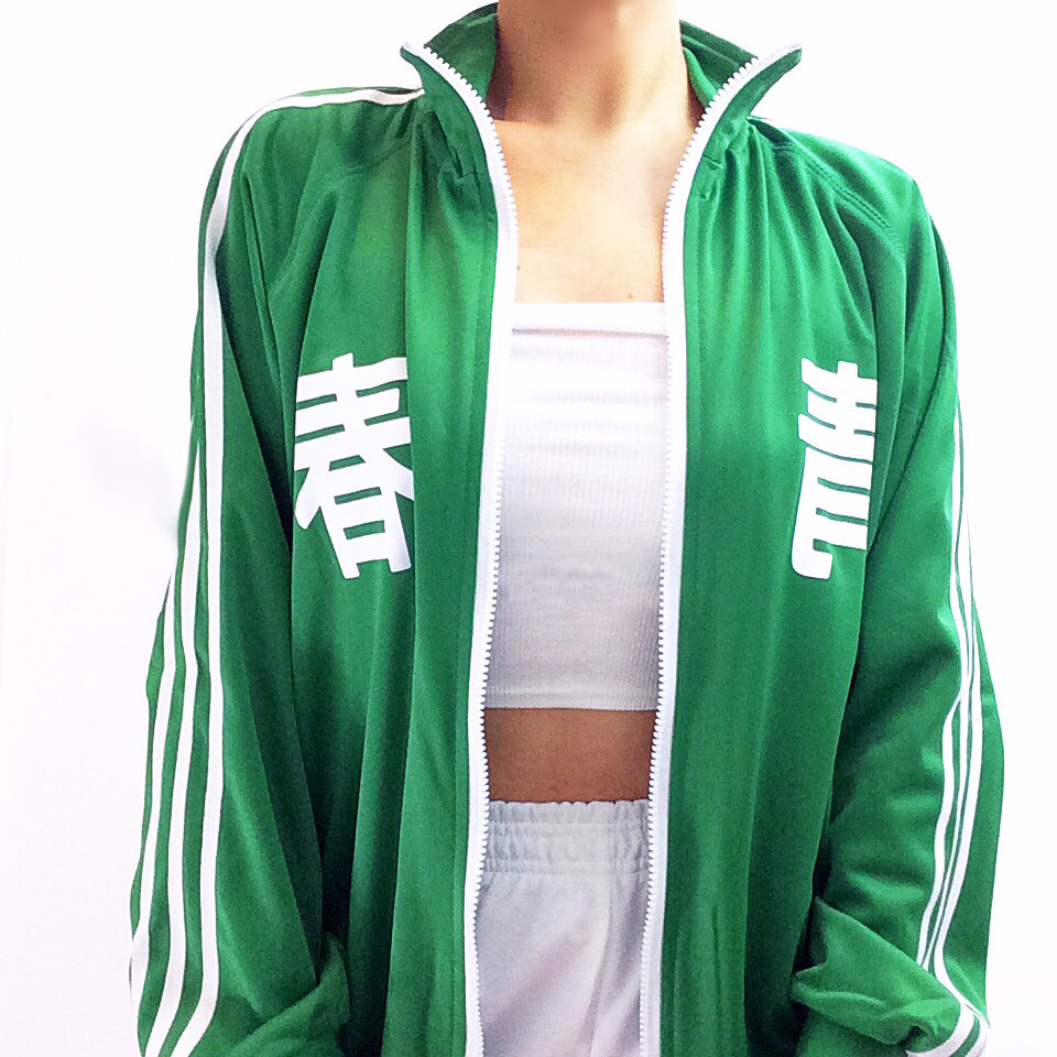 UNISEX OVERSIZED 90S GREEN LIGHT WEIGHT JACKET