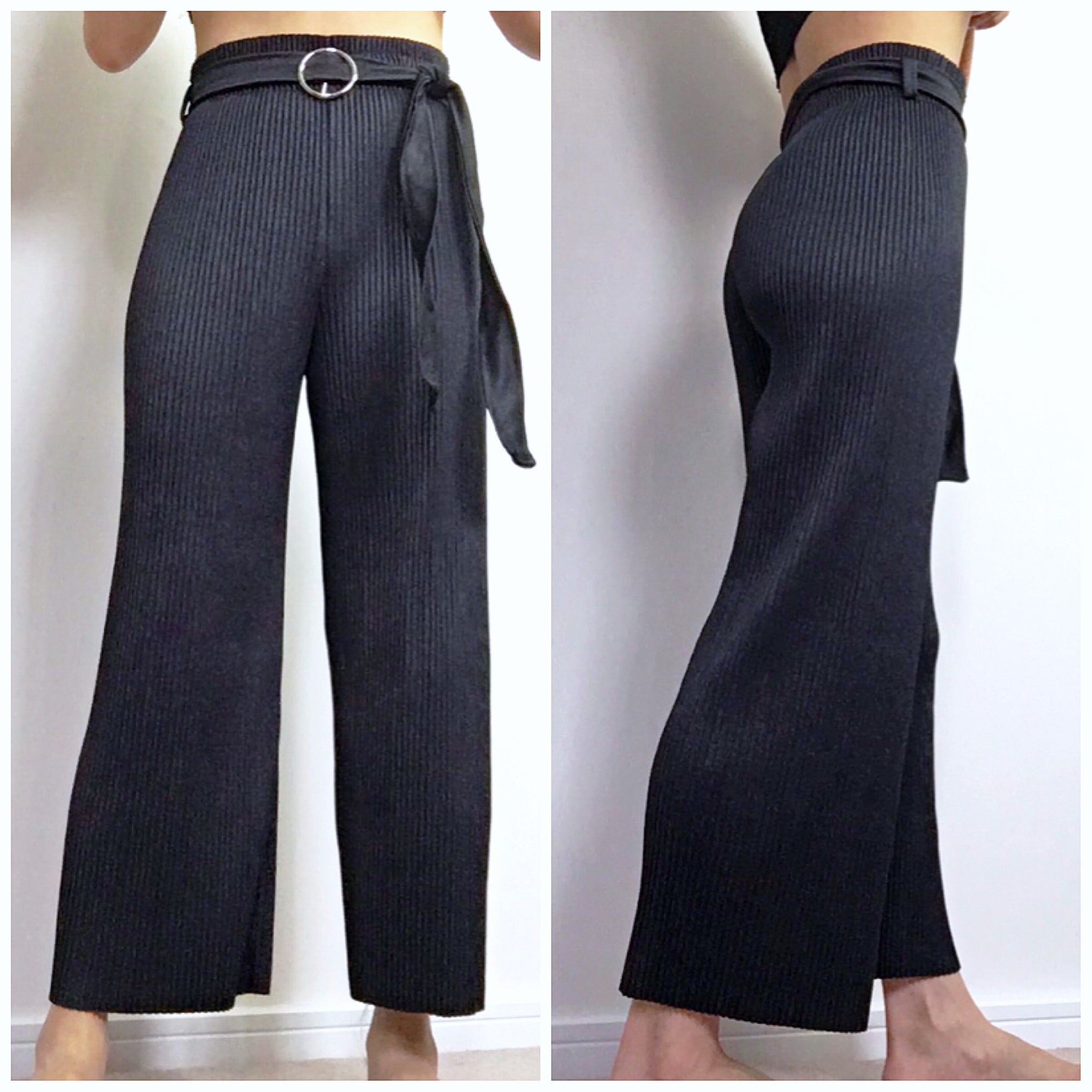 SHIMMER PLEATED TROUSERS
