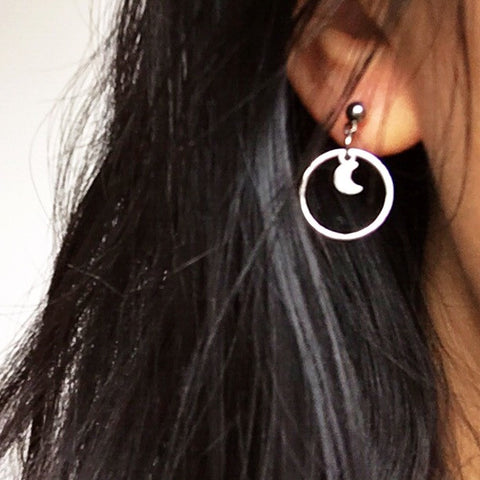 MOON RING EARRINGS