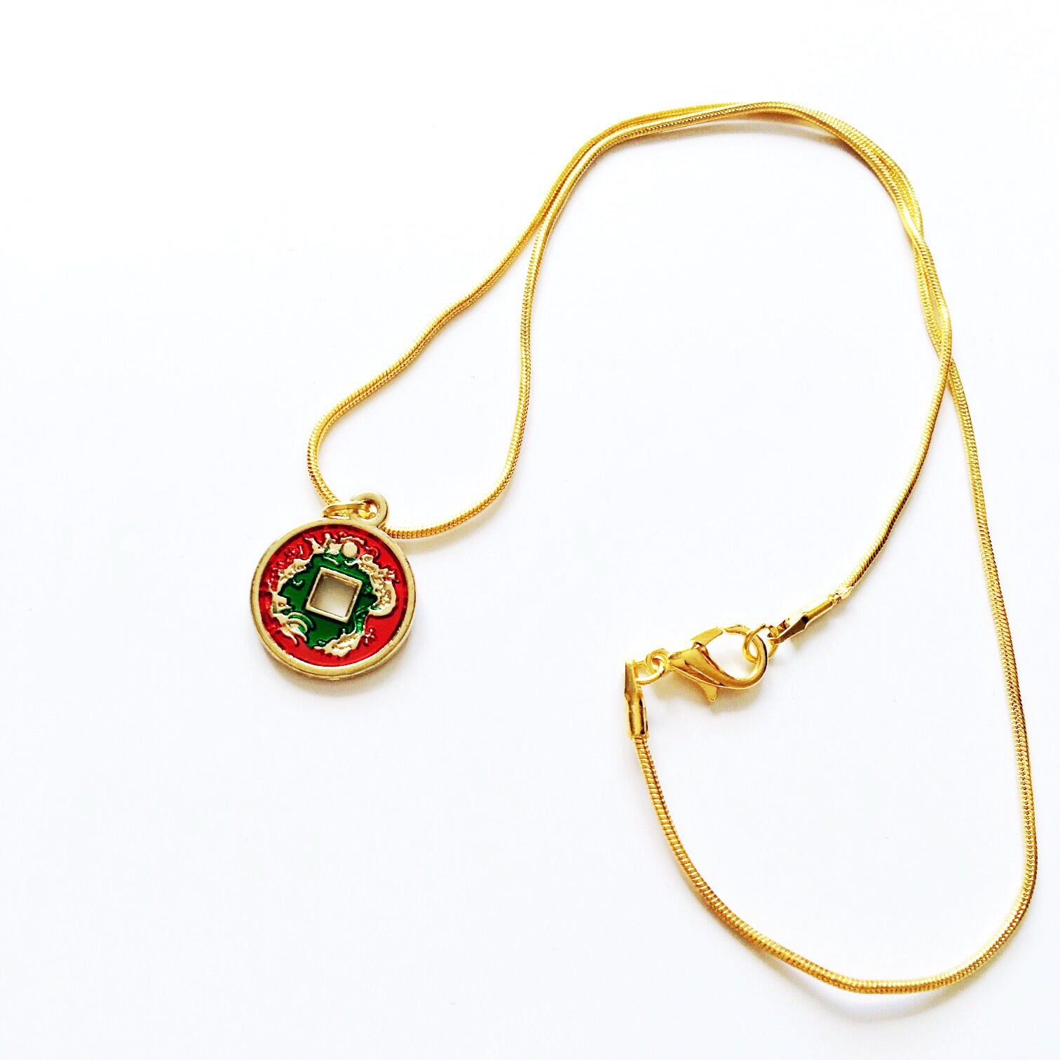 CHARACTER COIN PENDANT NECKLACE