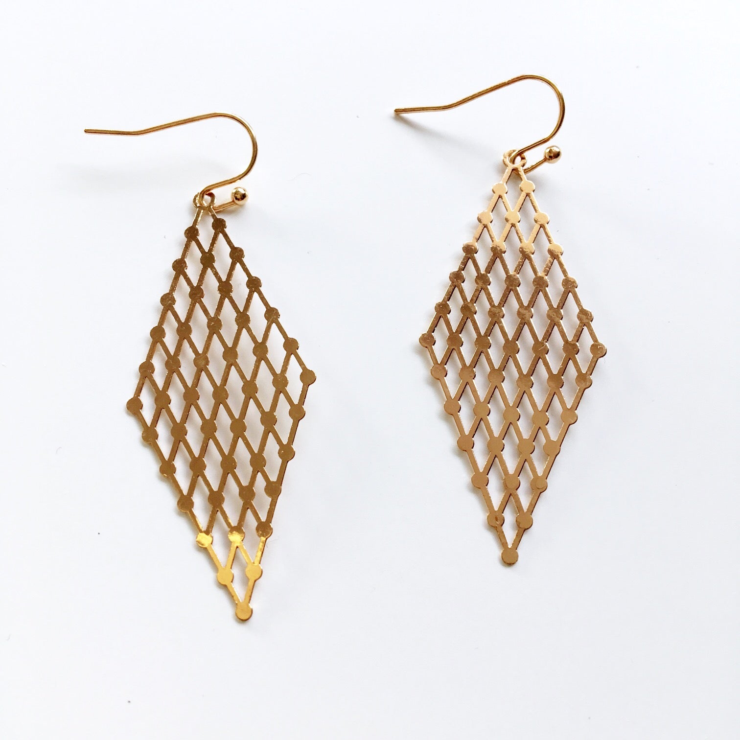 RHOMBUS TRIBAL BOHO EARRINGS