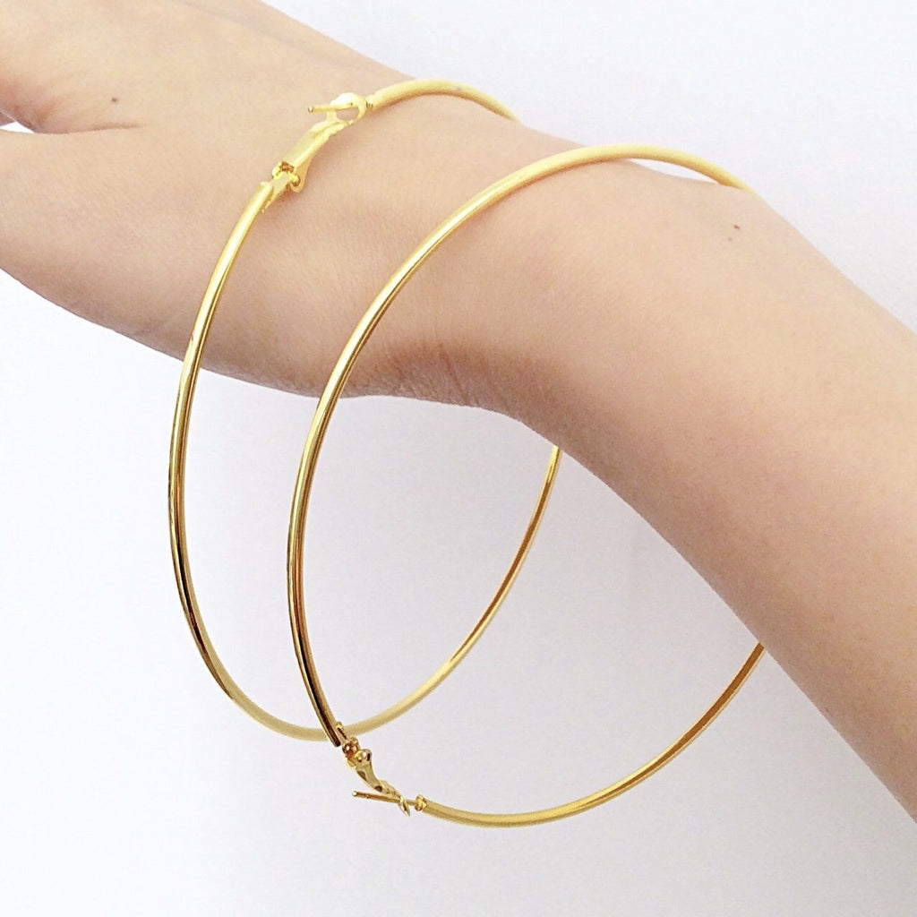 LARGE HOOP EARRINGS