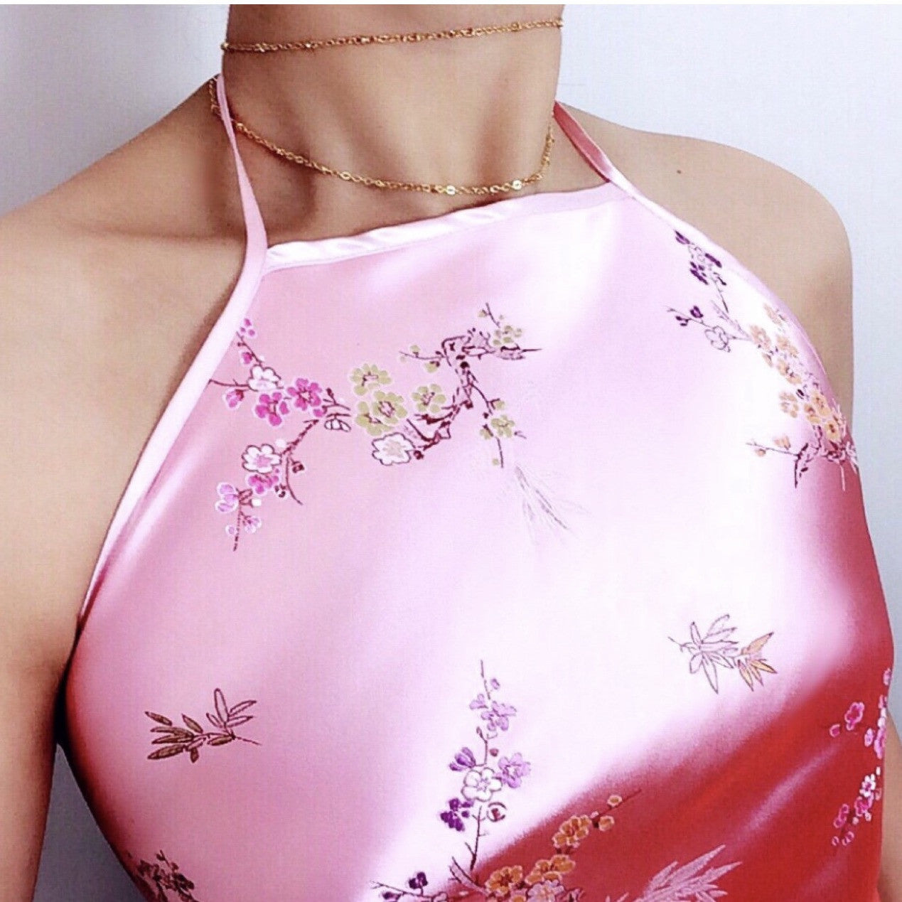 FLORAL SILKY TOP
