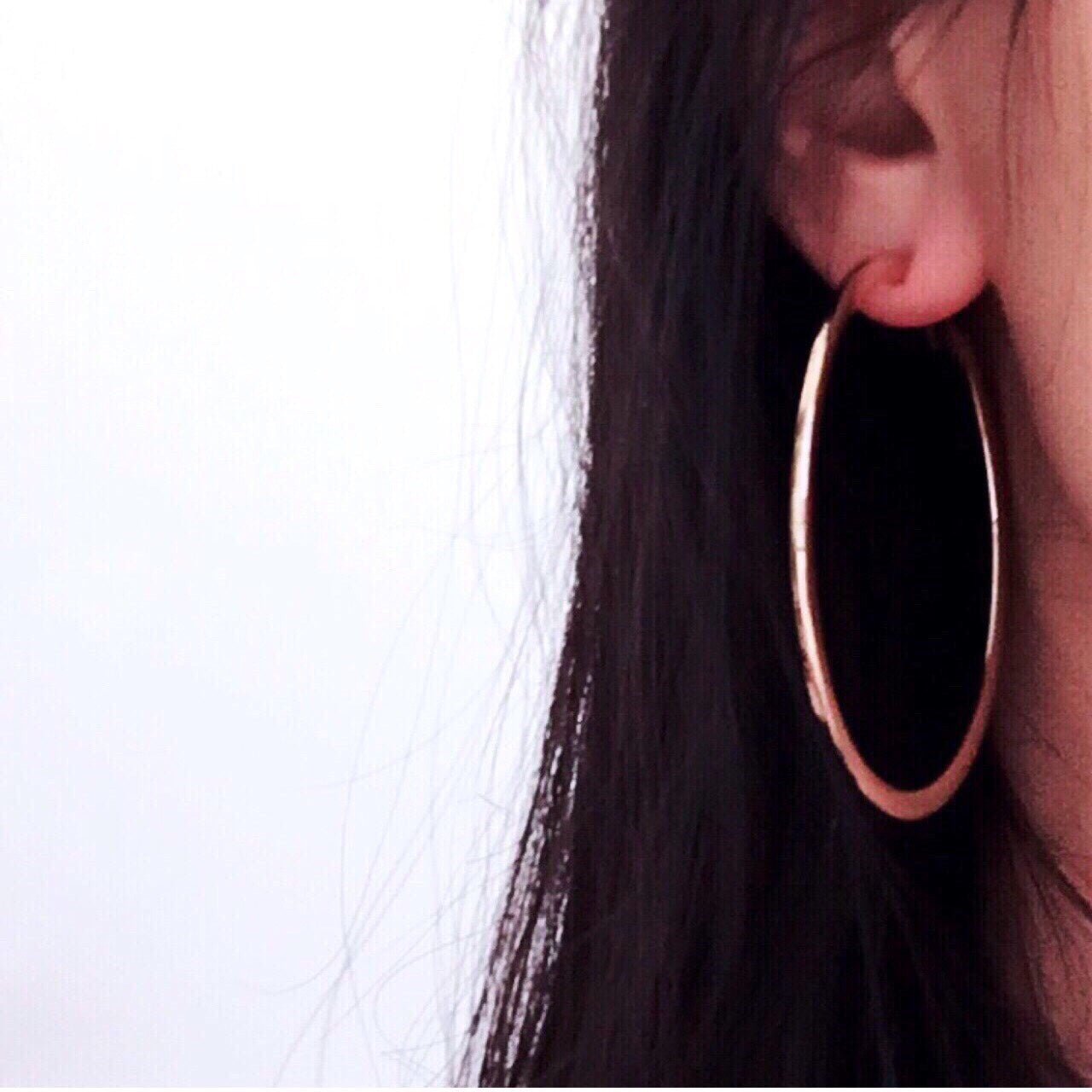 FLAT HOOPS EARRINGS