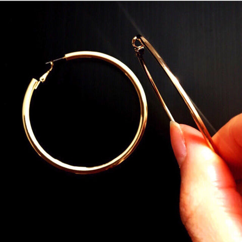 FLAT HOOPS EARRINGS