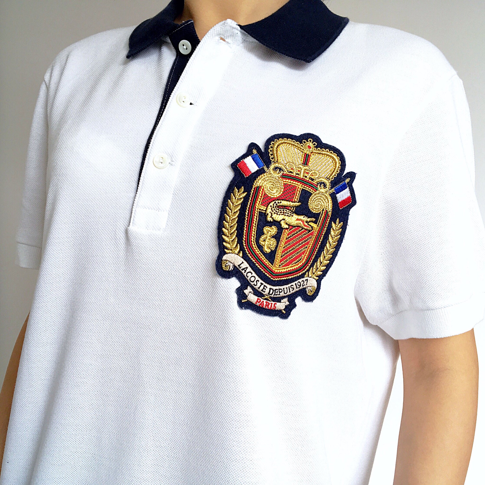 UNISEX MEN VINTAGE PARIS LACOSTE COTTON TEE