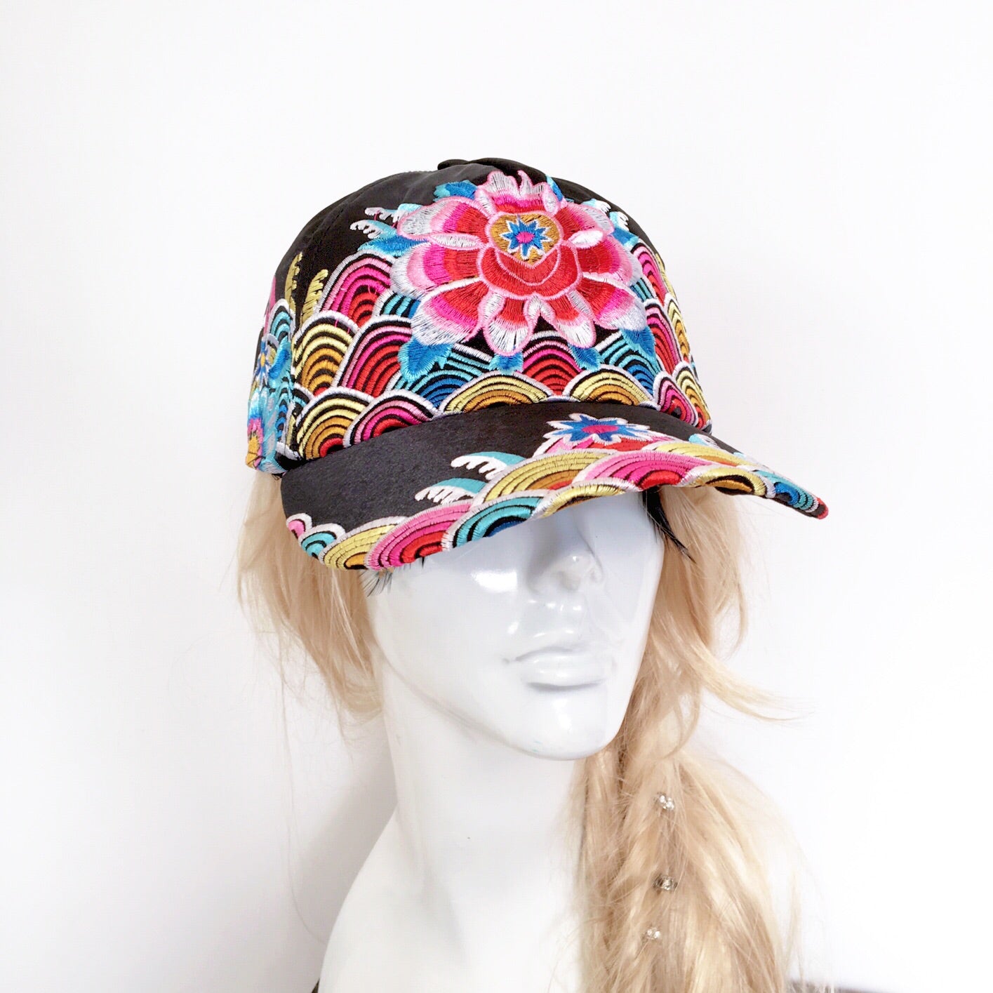WAVES FLORAL CAP HAT