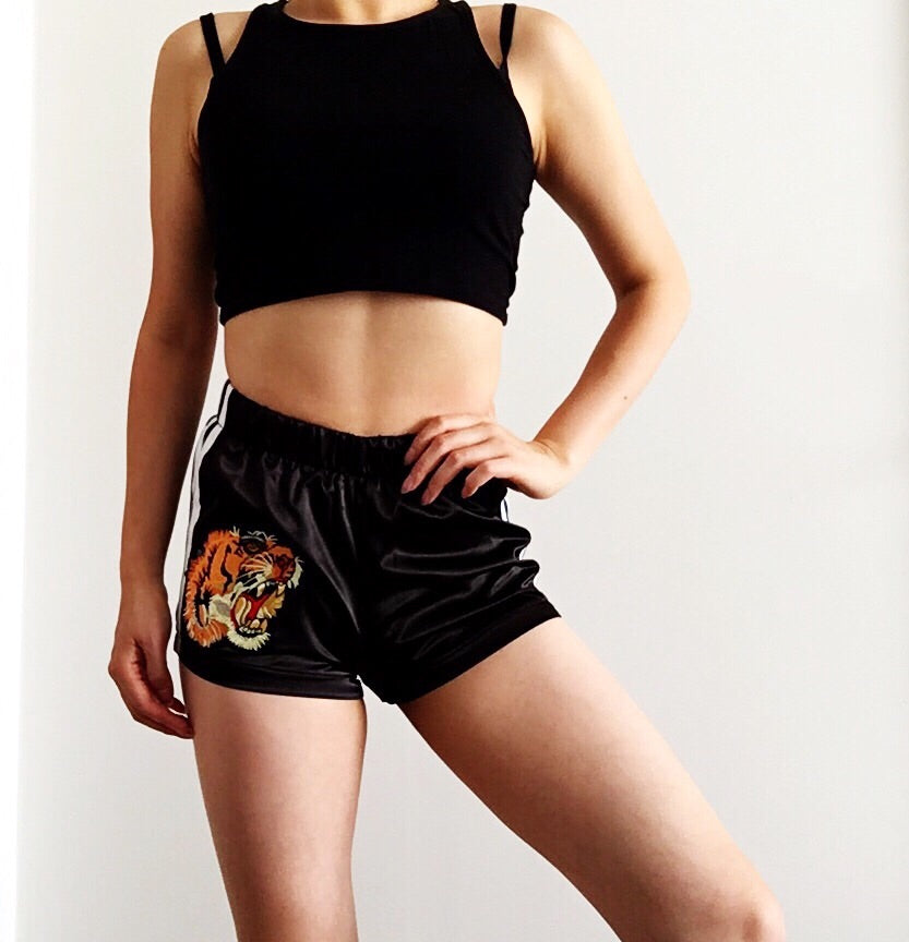 TIGER SILKY SPORTY SHORTS
