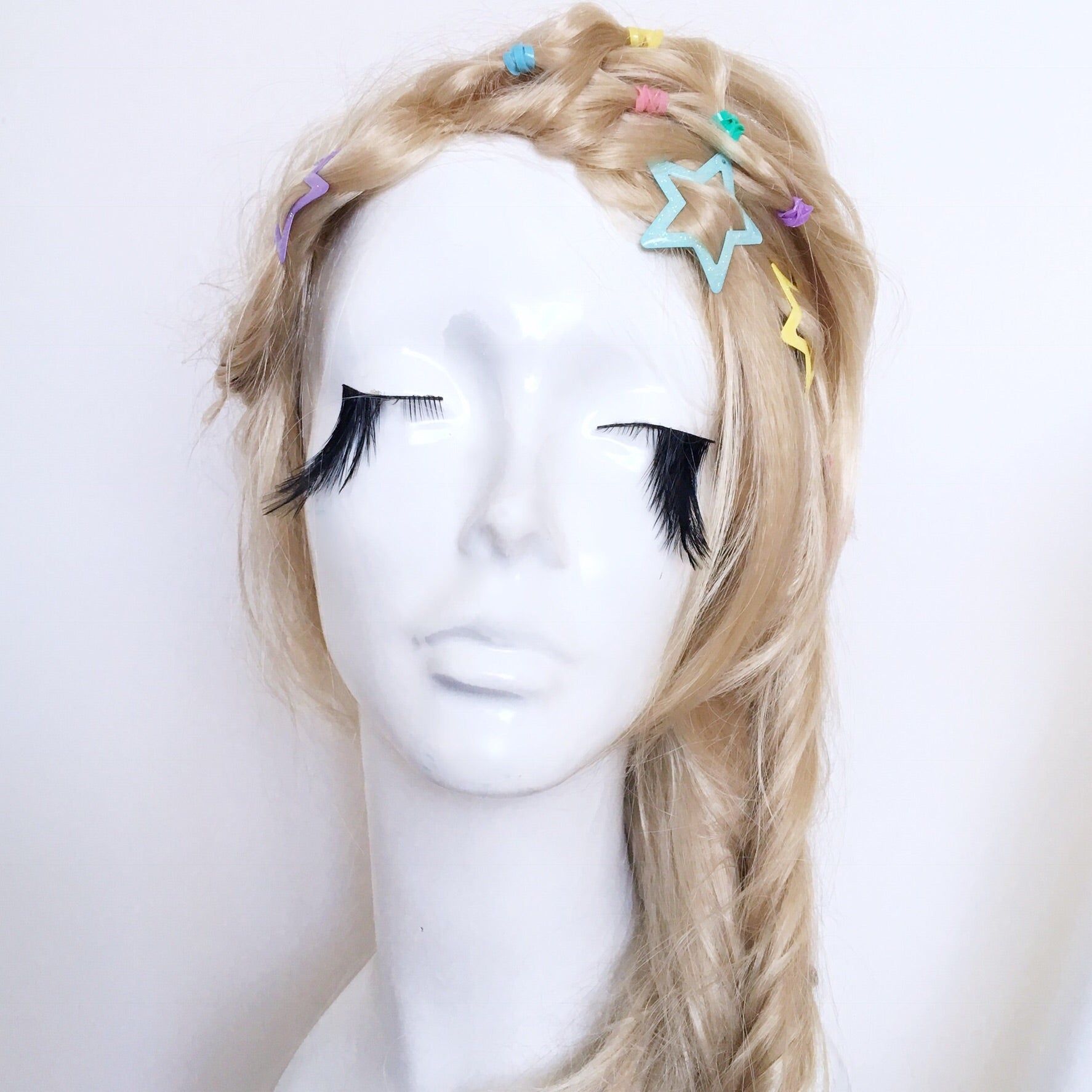 STAR PASTEL GLITTER  90S Y2K HAIR CLIPS