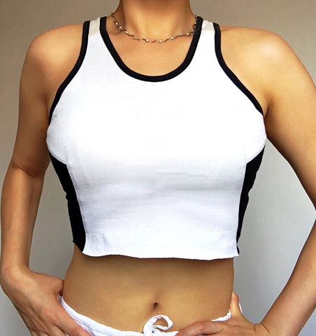 VINTAGE 90s SPORTY CROP VEST TOP