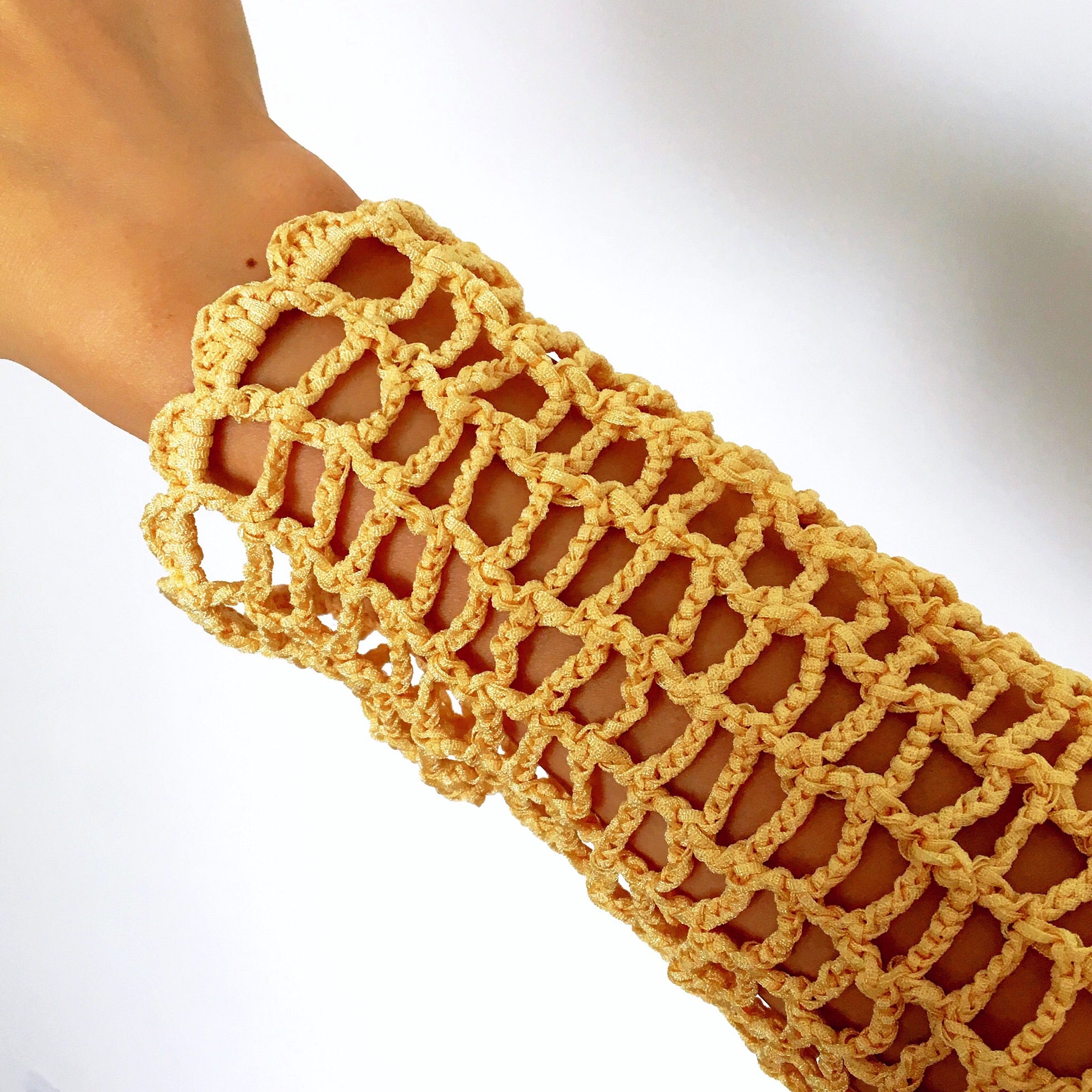 VINTAGE CROCHET LONG SLEEVES TOP